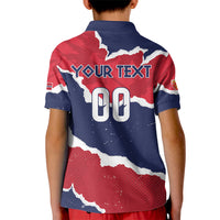 Custom Norway 2026 Soccer Kid Polo Shirt Vikings Keep Rowing