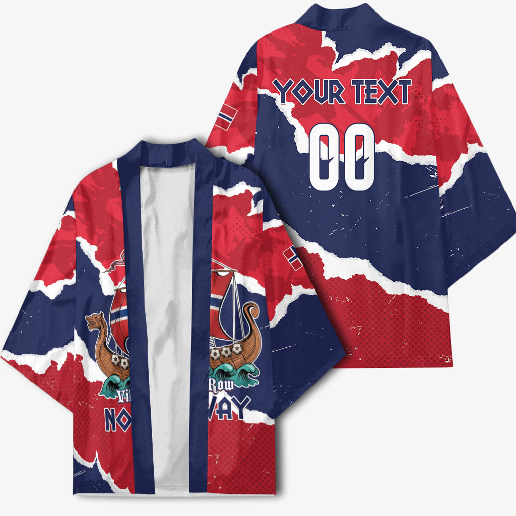 Custom Norway 2026 Soccer Kimono Vikings Keep Rowing