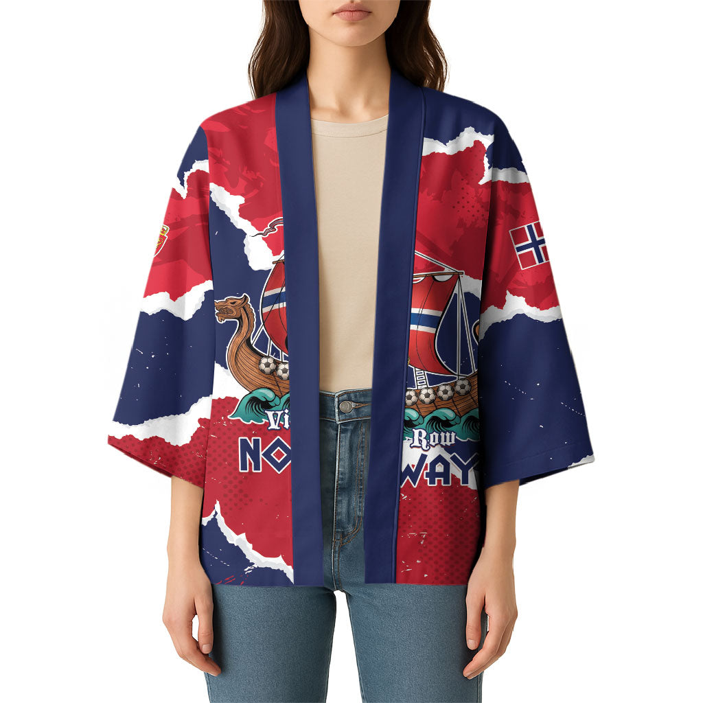 Custom Norway 2026 Soccer Kimono Vikings Keep Rowing