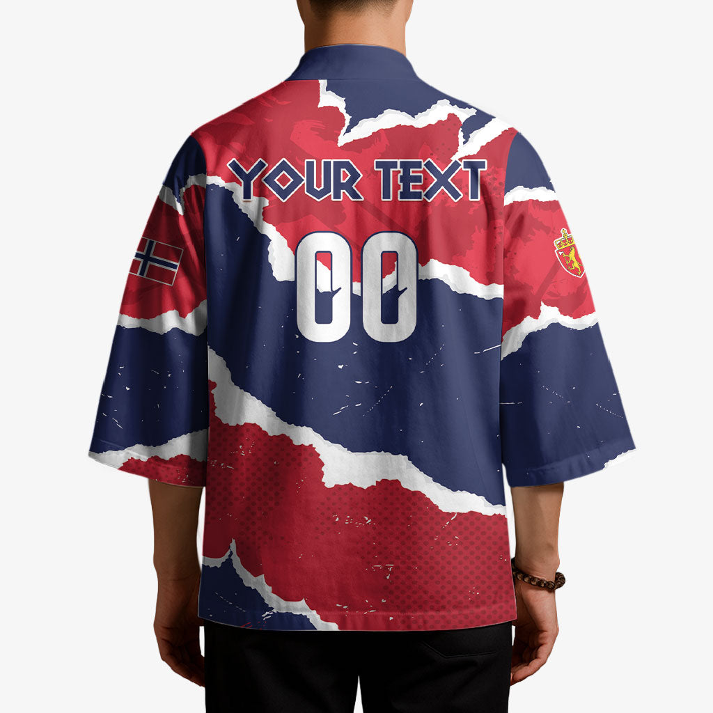 Custom Norway 2026 Soccer Kimono Vikings Keep Rowing