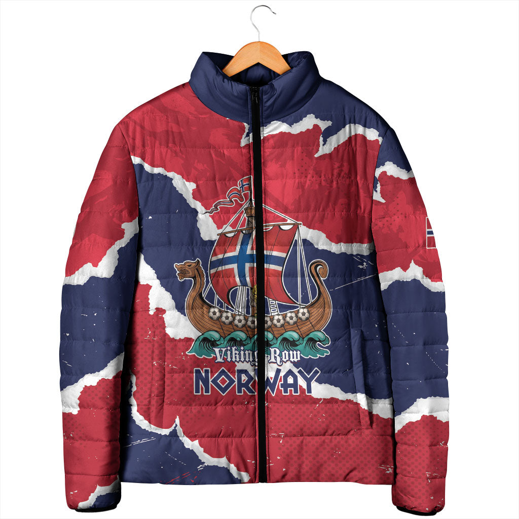 Custom Norway 2026 Soccer Padded Jacket Vikings Keep Rowing