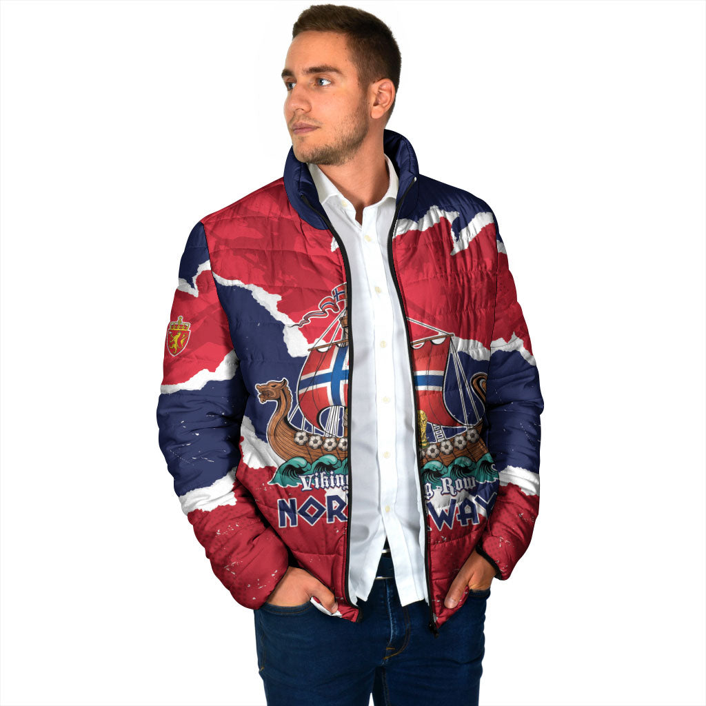 Custom Norway 2026 Soccer Padded Jacket Vikings Keep Rowing