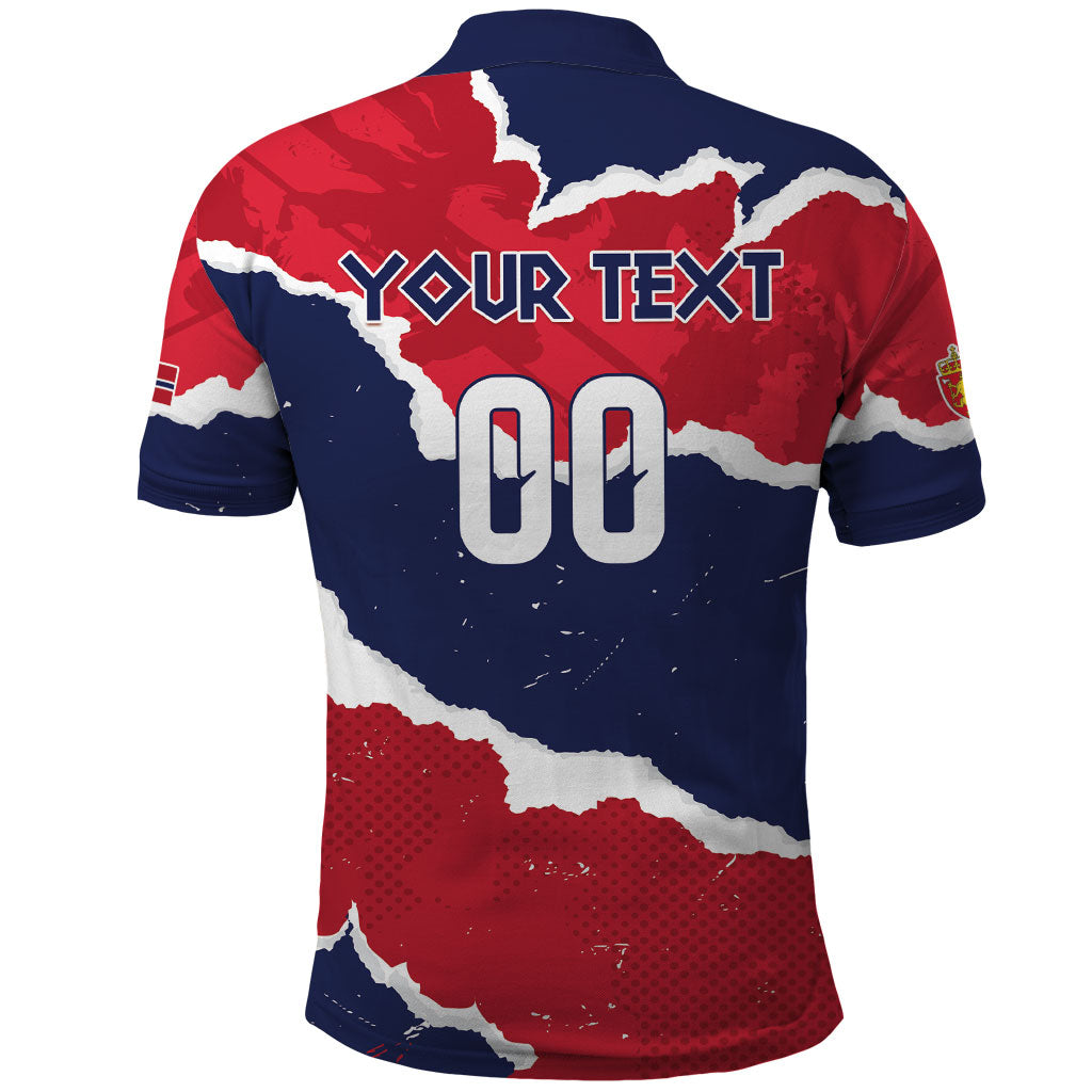 Custom Norway 2026 Soccer Polo Shirt Vikings Keep Rowing