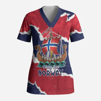 Custom Norway 2026 Soccer Scrub Top Vikings Keep Rowing