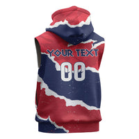 Custom Norway 2026 Soccer Sleeveless Zip Hoodie Vikings Keep Rowing