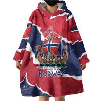 Custom Norway 2026 Soccer Wearable Blanket Hoodie Vikings Keep Rowing