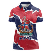 Custom Norway 2026 Soccer Women Polo Shirt Vikings Keep Rowing