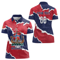 Custom Norway 2026 Soccer Women Polo Shirt Vikings Keep Rowing