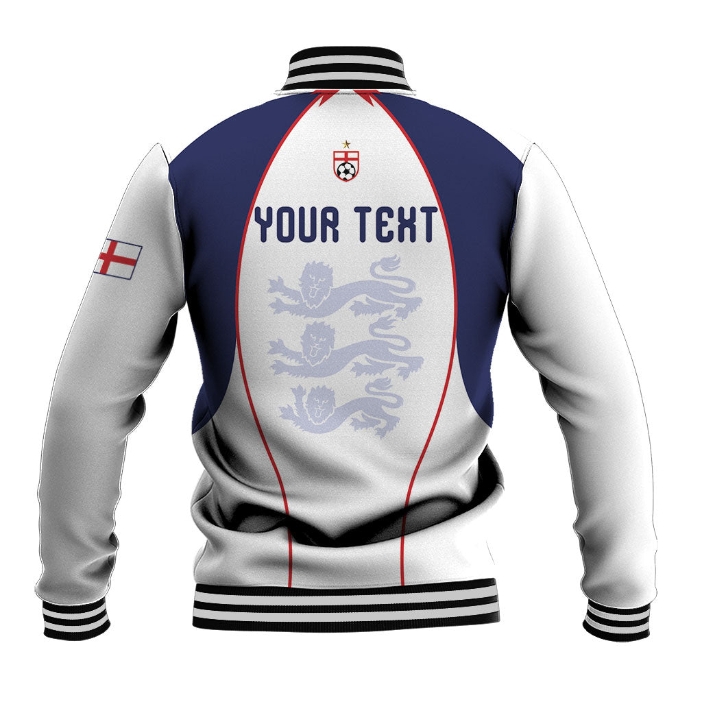 Custom England 2026 World Football Baseball Jacket Come On Three Lions