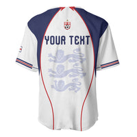 Custom England 2026 World Football Baseball Jersey Come On Three Lions