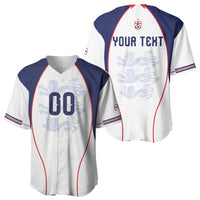 Custom England 2026 World Football Baseball Jersey Come On Three Lions