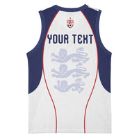 Custom England 2026 World Football Basketball Jersey Come On Three Lions