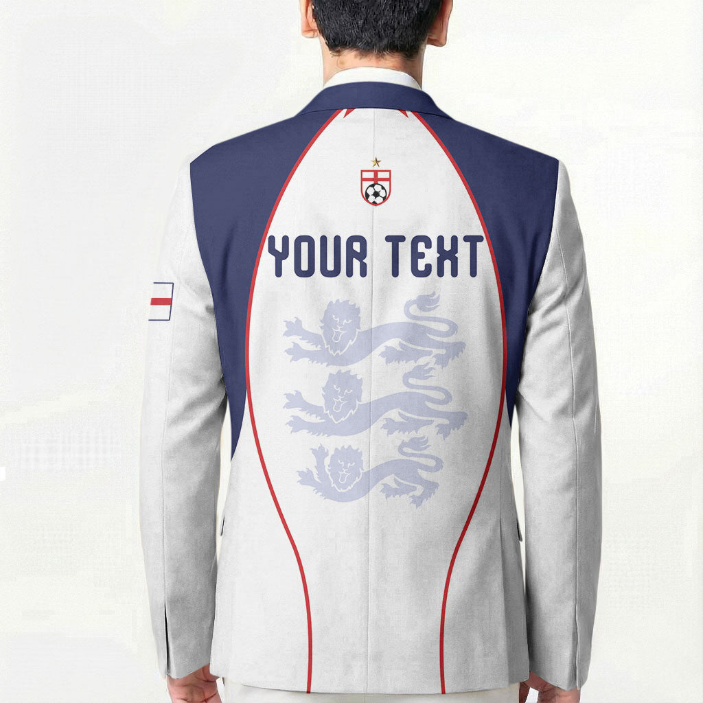 Custom England 2026 World Football Blazer Come On Three Lions