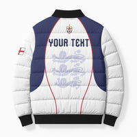 Custom England 2026 World Football Bomber Puffer Jacket Come On Three Lions