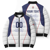 Custom England 2026 World Football Bomber Puffer Jacket Come On Three Lions