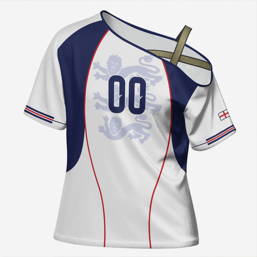 Custom England 2026 World Football Cross Shoulder Shirt Come On Three Lions