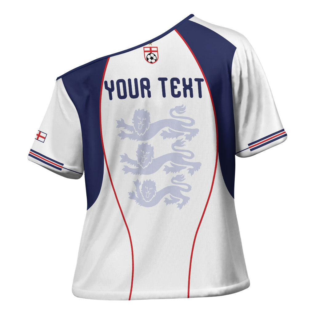 Custom England 2026 World Football Cross Shoulder Shirt Come On Three Lions