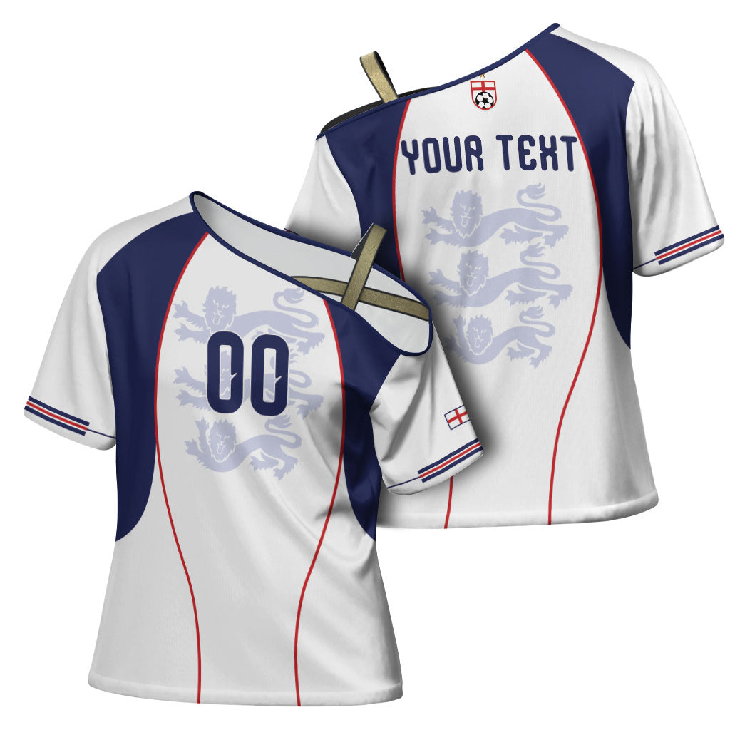 Custom England 2026 World Football Cross Shoulder Shirt Come On Three Lions