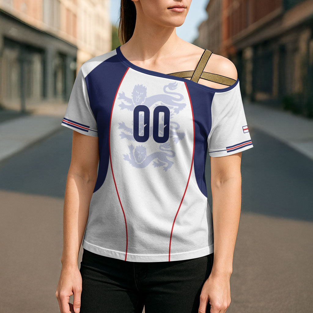 Custom England 2026 World Football Cross Shoulder Shirt Come On Three Lions