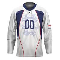 Custom England 2026 World Football Hockey Jersey Come On Three Lions