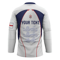 Custom England 2026 World Football Hockey Jersey Come On Three Lions