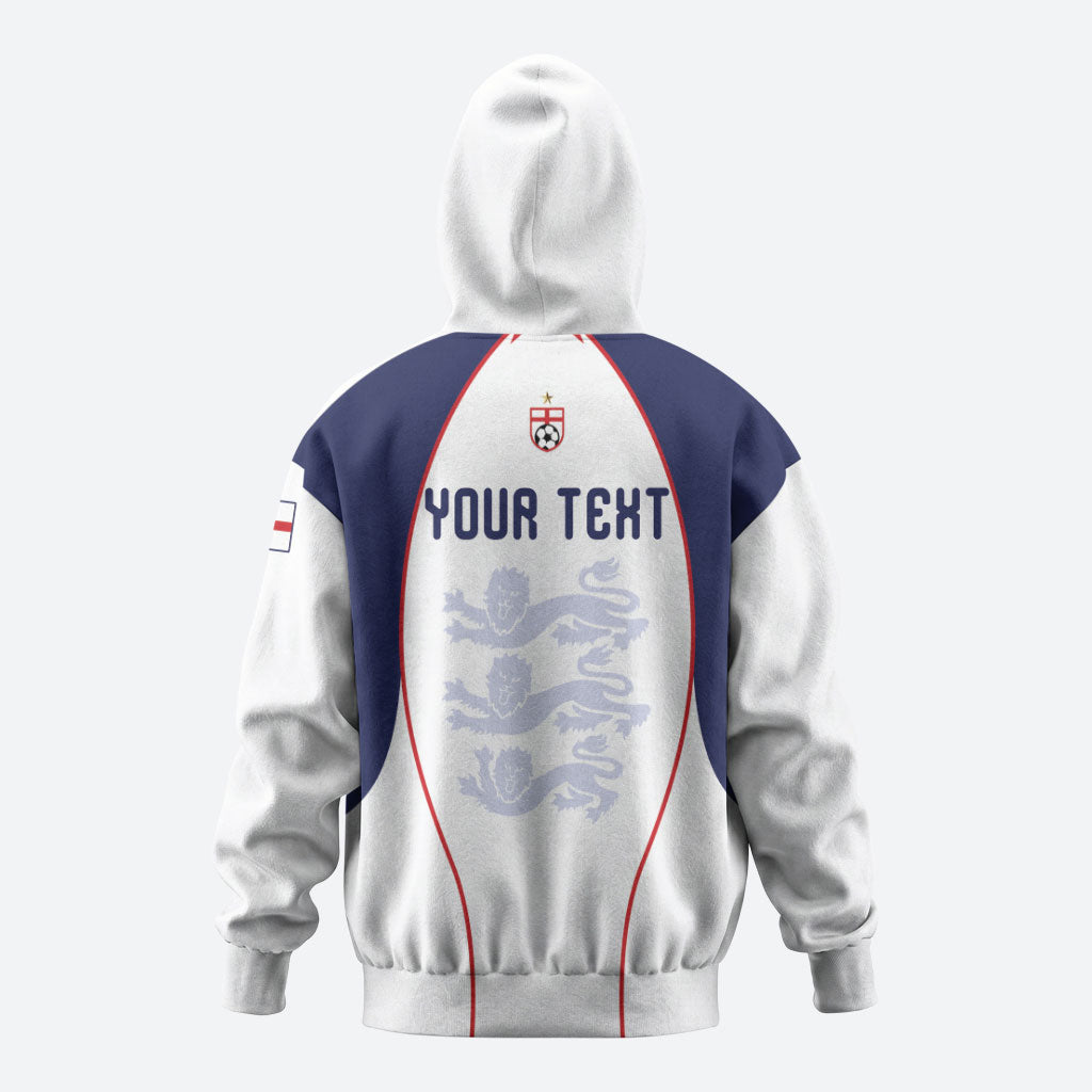 Custom England 2026 World Football Hoodie Come On Three Lions