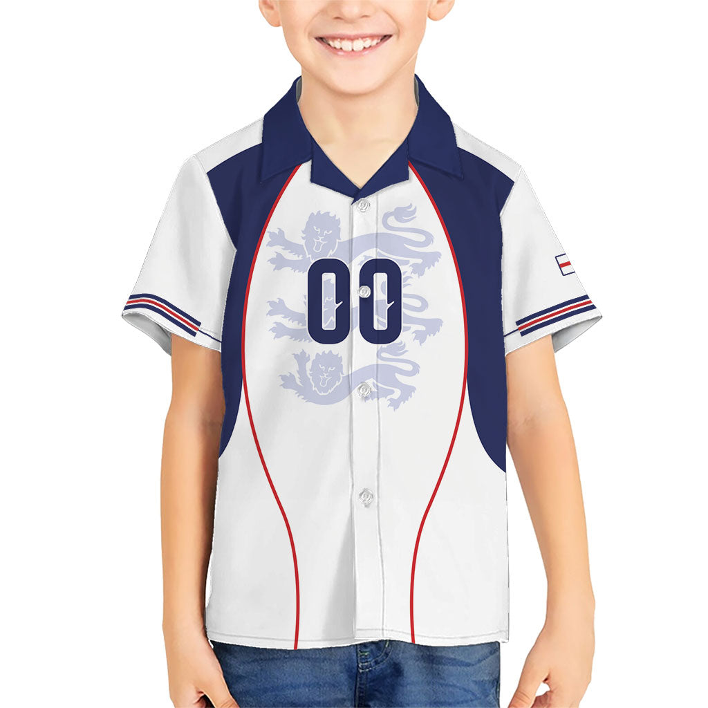 Custom England 2026 World Football Kid Hawaiian Shirt Come On Three Lions