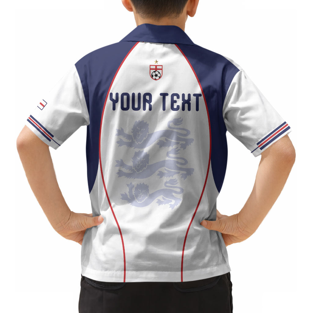 Custom England 2026 World Football Kid Hawaiian Shirt Come On Three Lions LT01