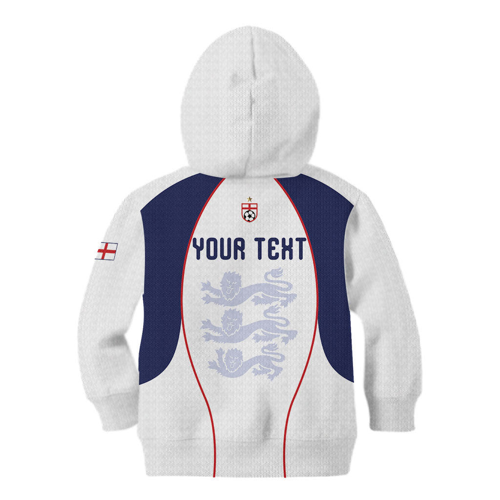 Custom England 2026 World Football Kid Hoodie Come On Three Lions