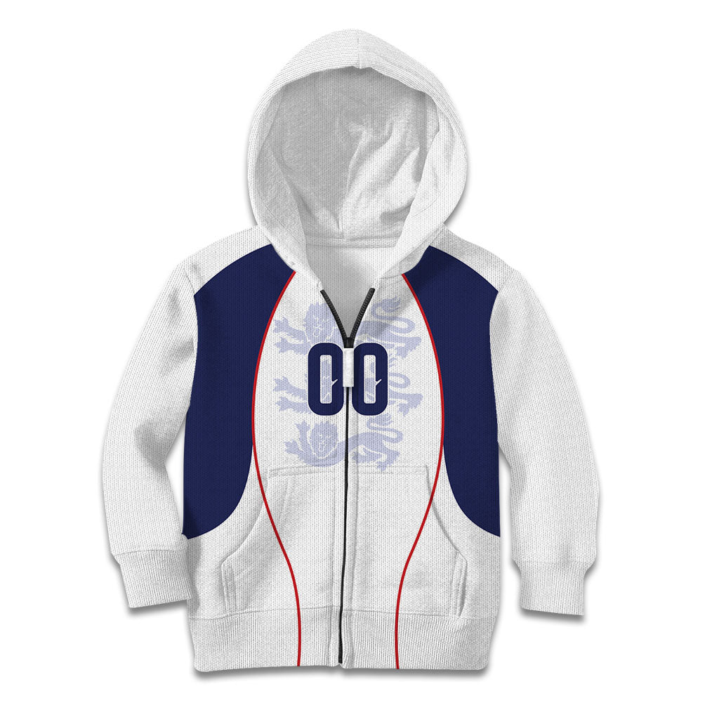 Custom England 2026 World Football Kid Hoodie Come On Three Lions