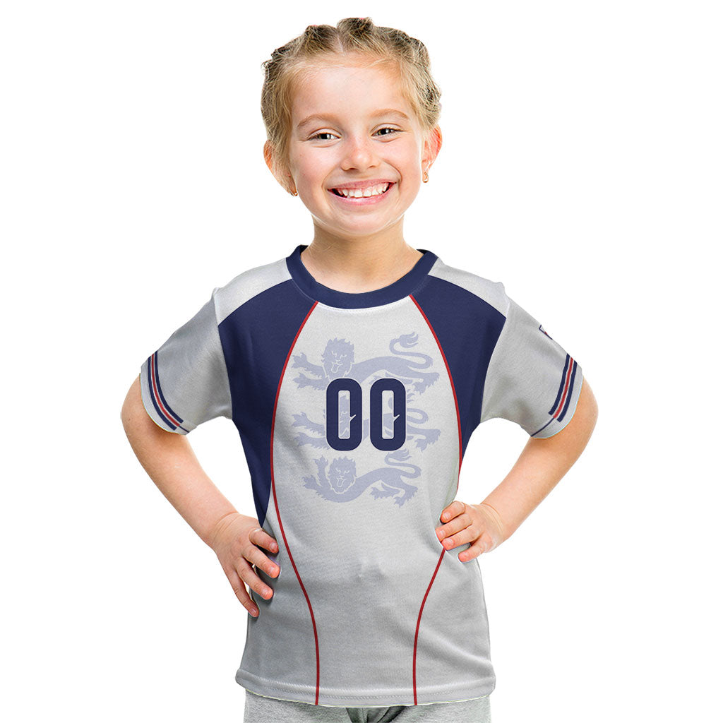 Custom England 2026 World Football Kid T Shirt Come On Three Lions
