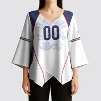 Custom England 2026 World Football Kimono Sleeve Blouse Come On Three Lions