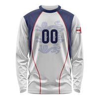 Custom England 2026 World Football Long Sleeve Shirt Come On Three Lions