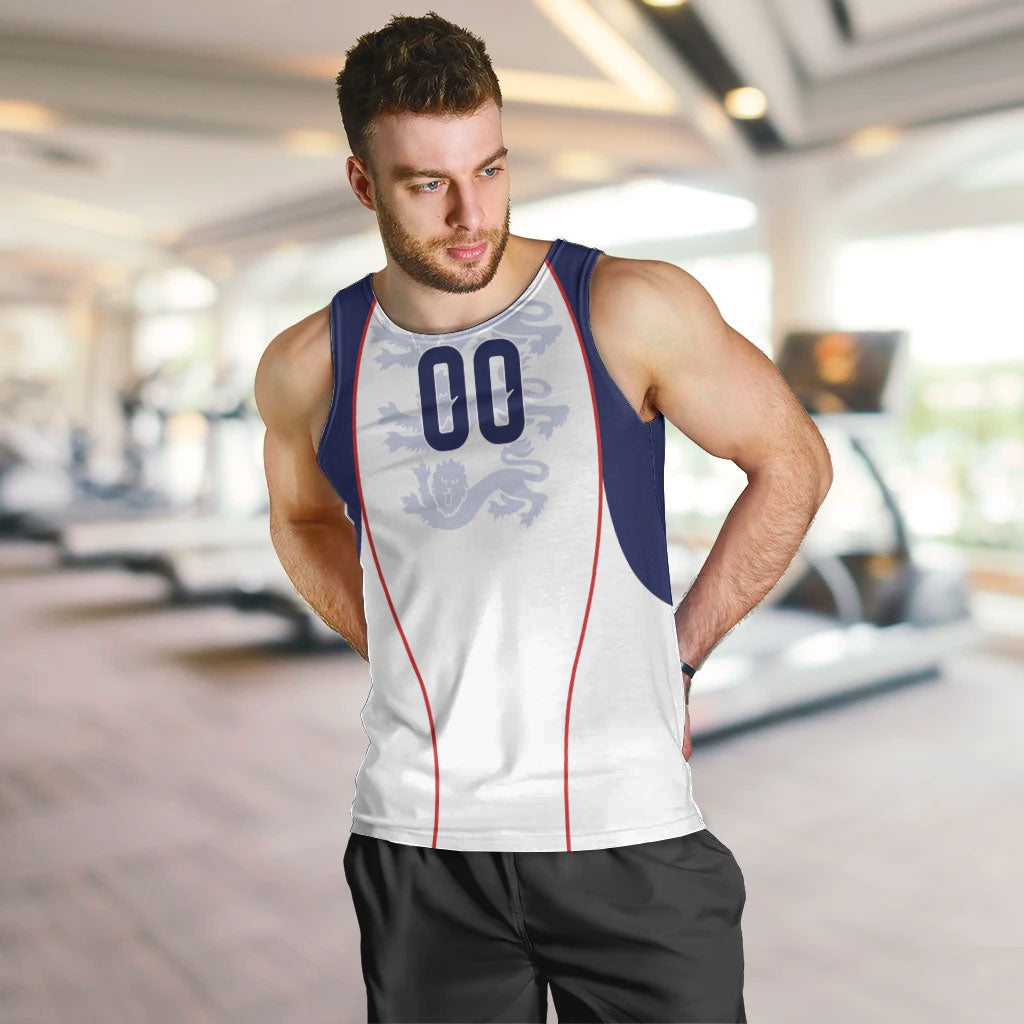 Custom England 2026 World Football Men Tank Top Come On Three Lions