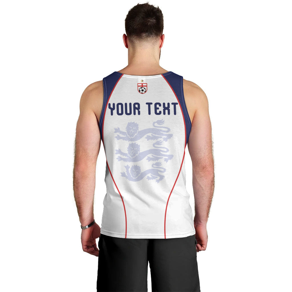 Custom England 2026 World Football Men Tank Top Come On Three Lions