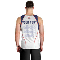 Custom England 2026 World Football Men Tank Top Come On Three Lions