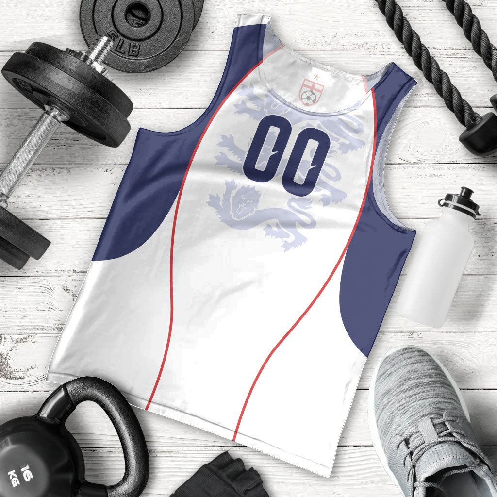 Custom England 2026 World Football Men Tank Top Come On Three Lions