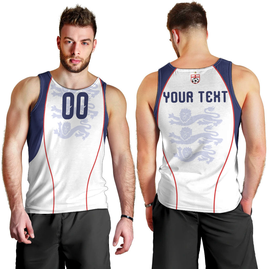 Custom England 2026 World Football Men Tank Top Come On Three Lions