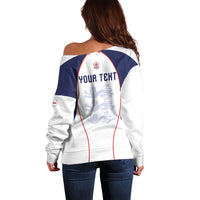 Custom England 2026 World Football Off Shoulder Sweater Come On Three Lions
