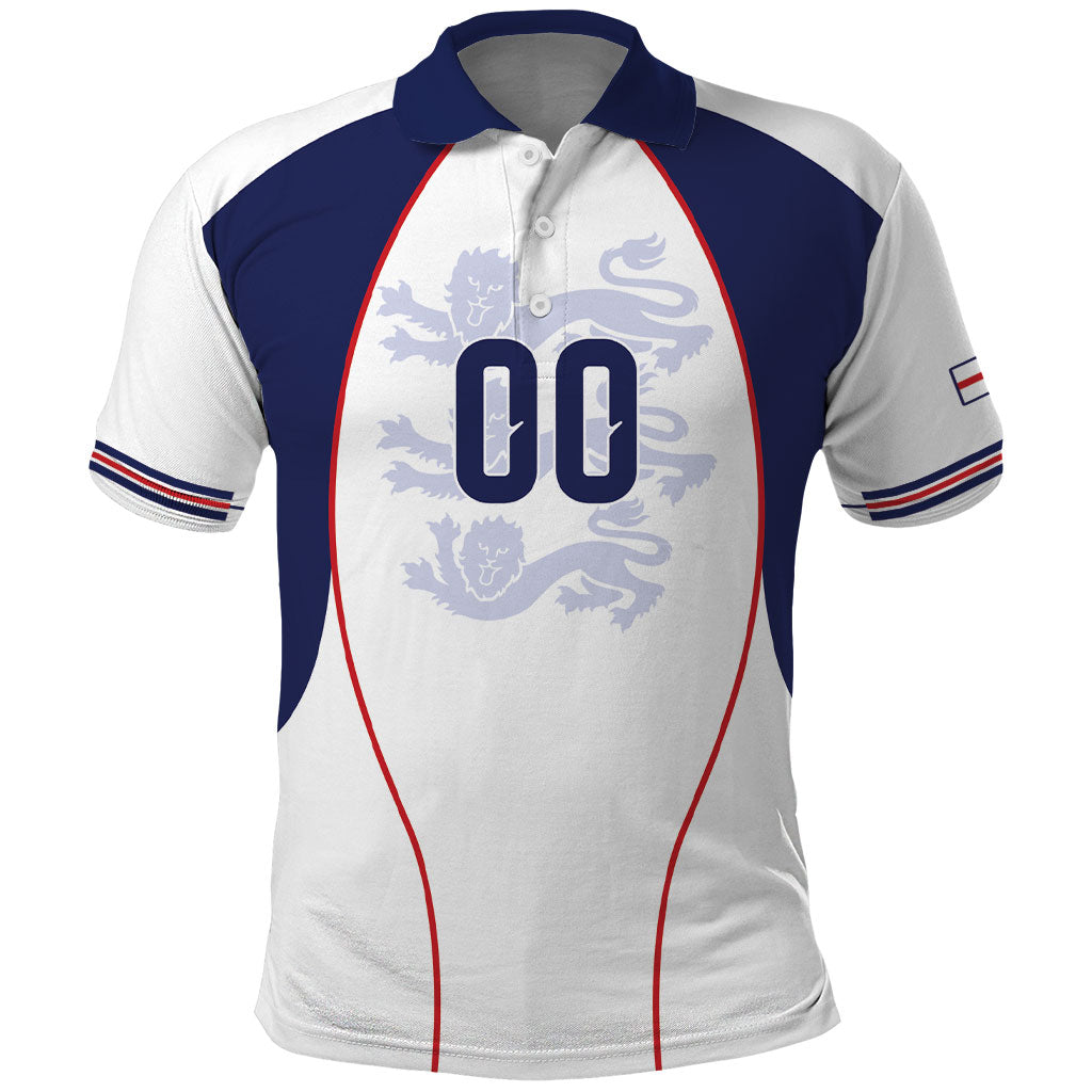 Custom England 2026 World Football Polo Shirt Come On Three Lions