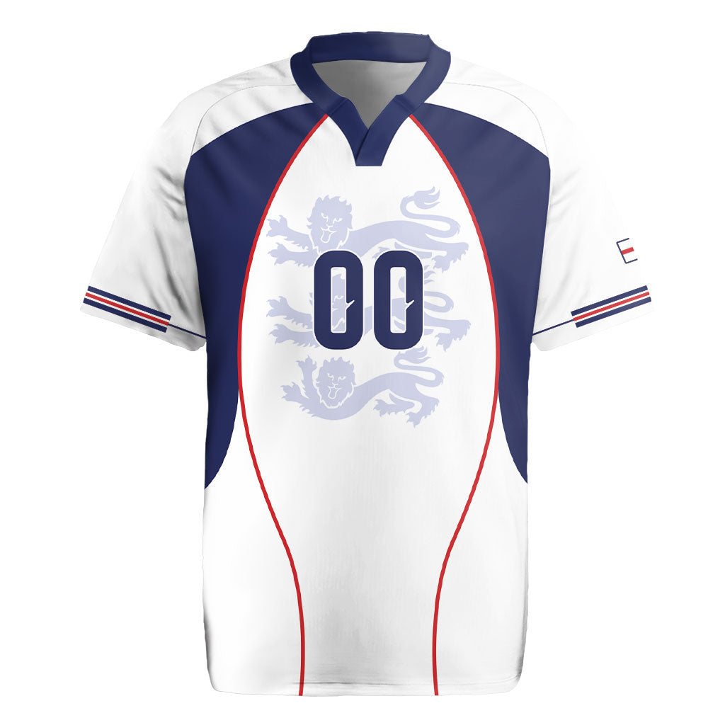 Custom England 2026 World Football Rugby Jersey Come On Three Lions