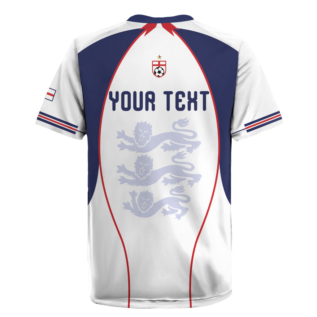 Custom England 2026 World Football Rugby Jersey Come On Three Lions