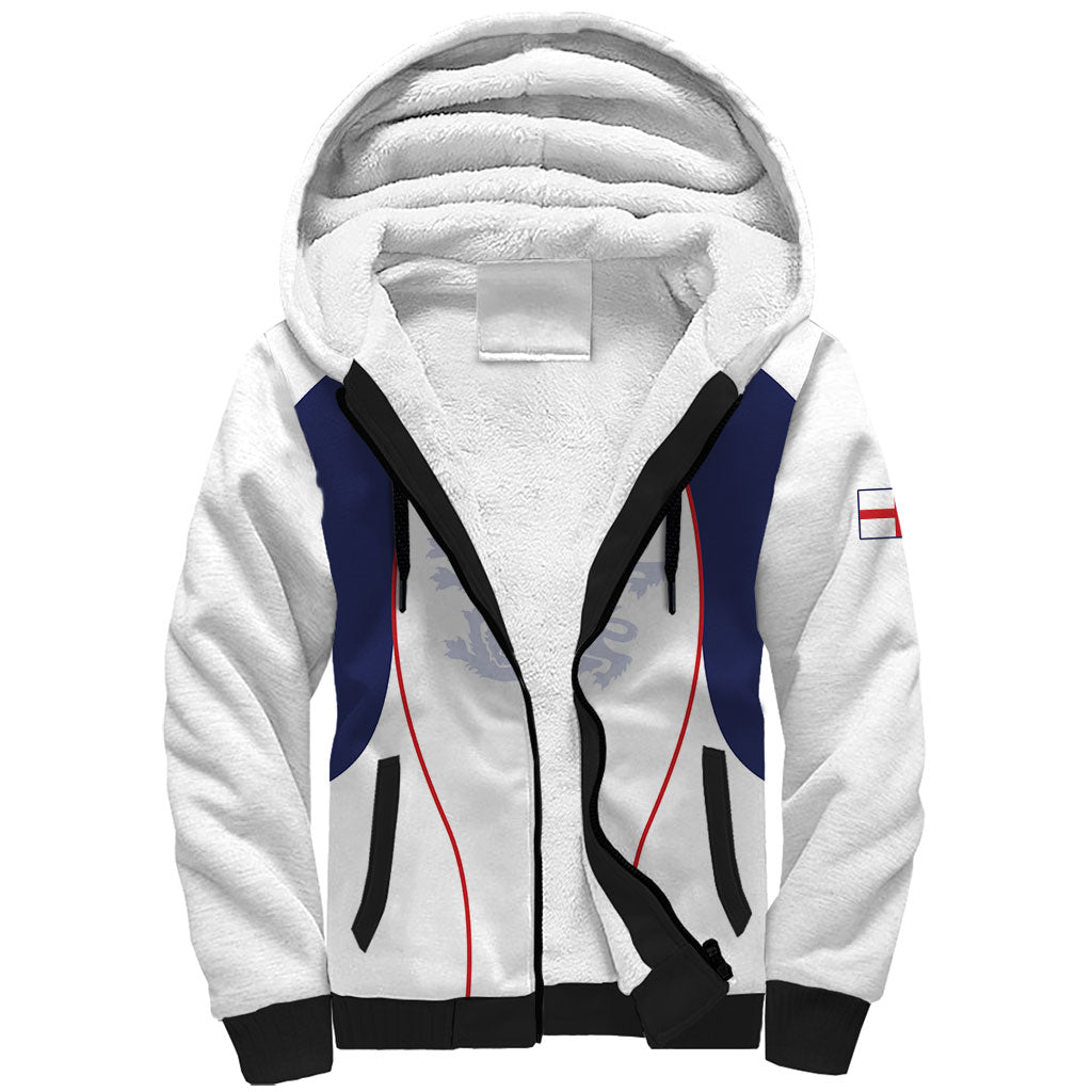 Custom England 2026 World Football Sherpa Hoodie Come On Three Lions
