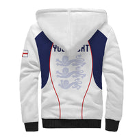 Custom England 2026 World Football Sherpa Hoodie Come On Three Lions