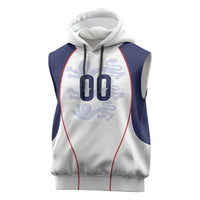 Custom England 2026 World Football Sleeveless Hoodie Come On Three Lions