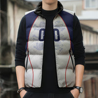 Custom England 2026 World Football Sleeveless Puffer Jacket Come On Three Lions