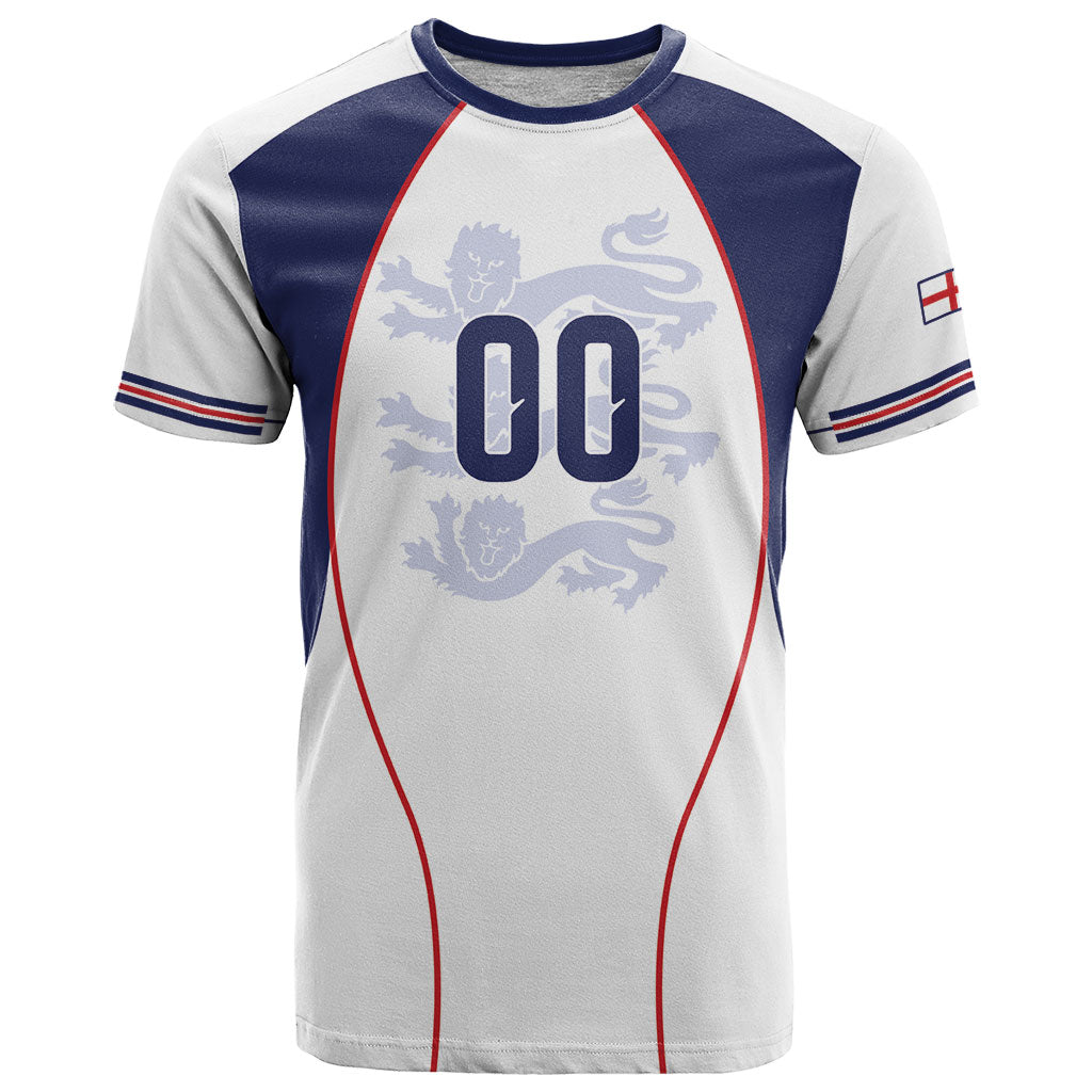 Custom England 2026 World Football T Shirt Come On Three Lions