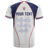 Custom England 2026 World Football T Shirt Come On Three Lions