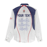 Custom England 2026 World Football Women Casual Shirt Come On Three Lions