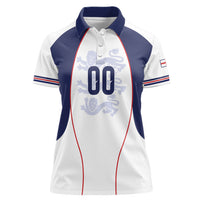 Custom England 2026 World Football Women Polo Shirt Come On Three Lions